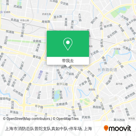 上海市消防总队普陀支队真如中队-停车场地图
