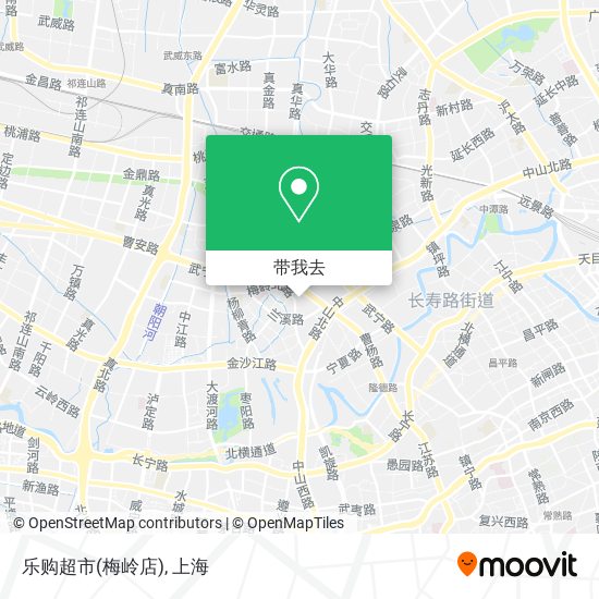 乐购超市(梅岭店)地图