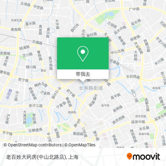 老百姓大药房(中山北路店)地图