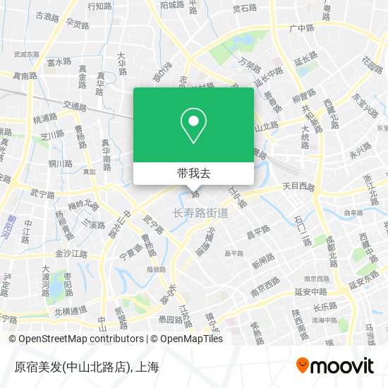 原宿美发(中山北路店)地图