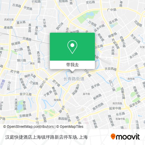汉庭快捷酒店上海镇坪路新店停车场地图
