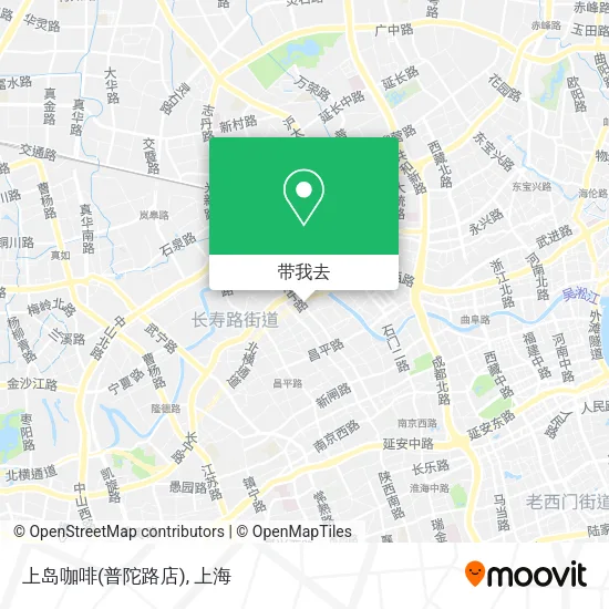 上岛咖啡(普陀路店)地图