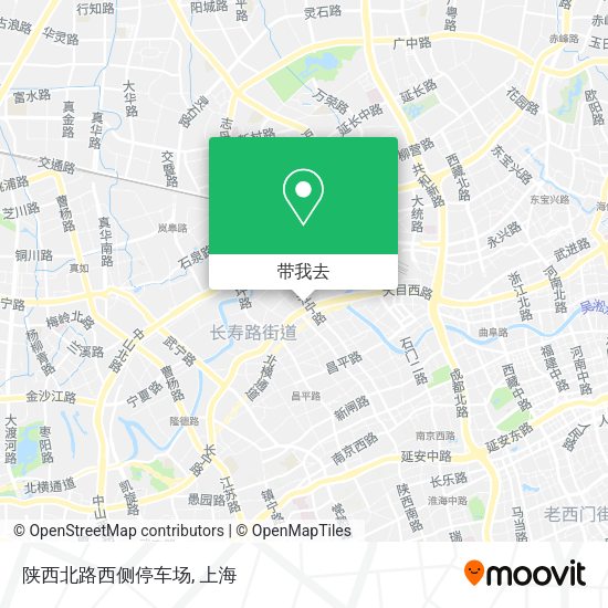 陕西北路西侧停车场地图