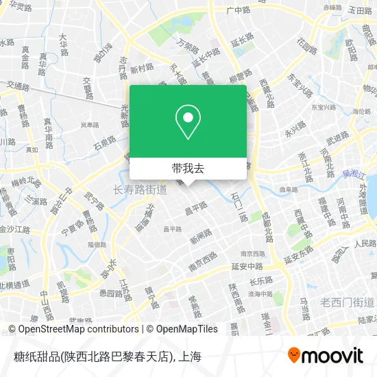 糖纸甜品(陕西北路巴黎春天店)地图