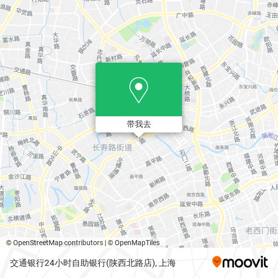 交通银行24小时自助银行(陕西北路店)地图