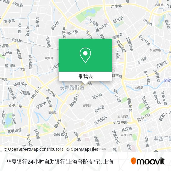 华夏银行24小时自助银行(上海普陀支行)地图