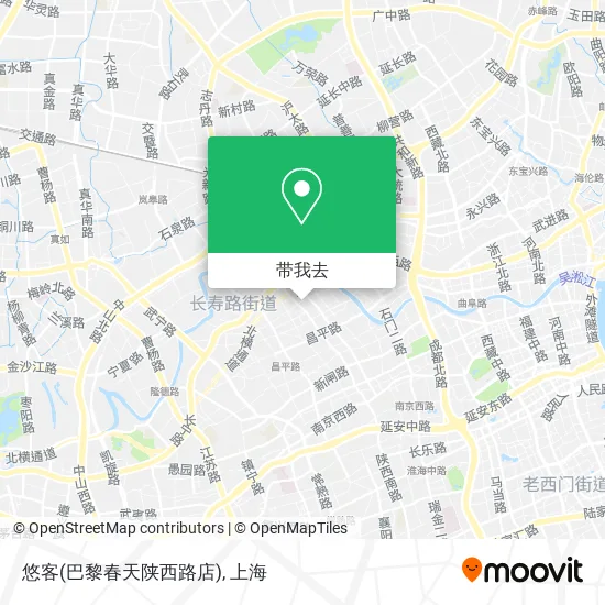 悠客(巴黎春天陕西路店)地图