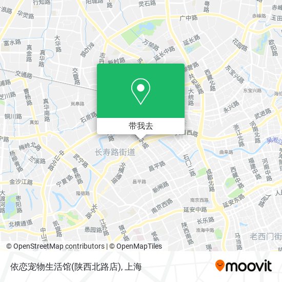依恋宠物生活馆(陕西北路店)地图