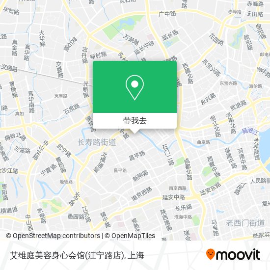 艾维庭美容身心会馆(江宁路店)地图