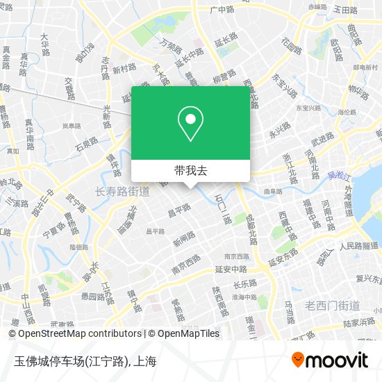 玉佛城停车场(江宁路)地图