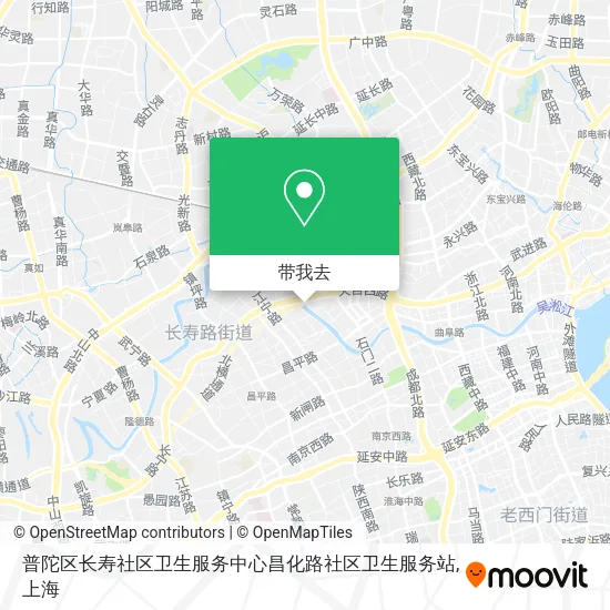 普陀区长寿社区卫生服务中心昌化路社区卫生服务站地图