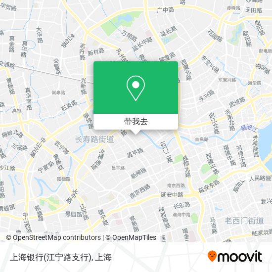 上海银行(江宁路支行)地图