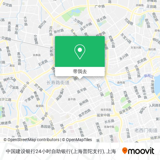 中国建设银行24小时自助银行(上海普陀支行)地图