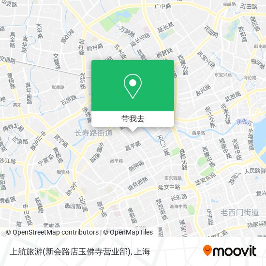 上航旅游(新会路店玉佛寺营业部)地图