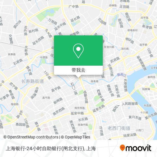 上海银行-24小时自助银行(闸北支行)地图