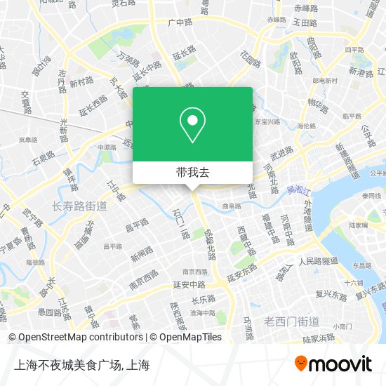 上海不夜城美食广场地图