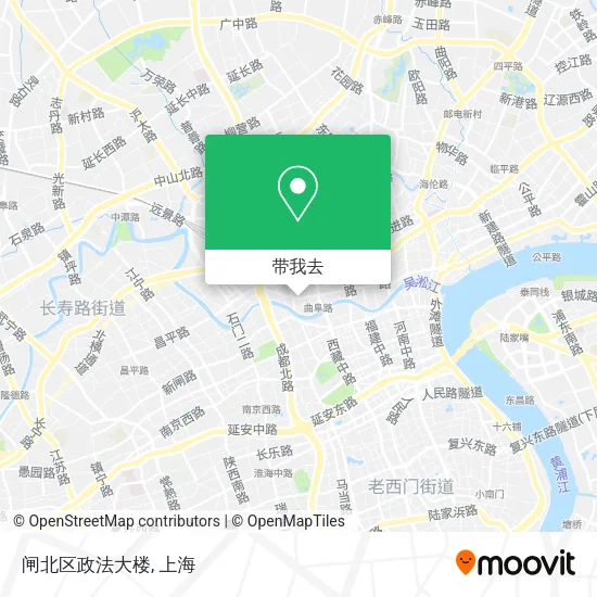 闸北区政法大楼地图