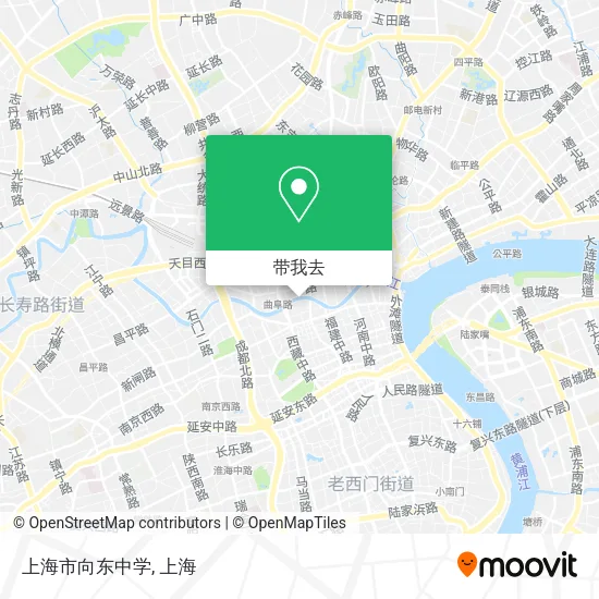 上海市向东中学地图