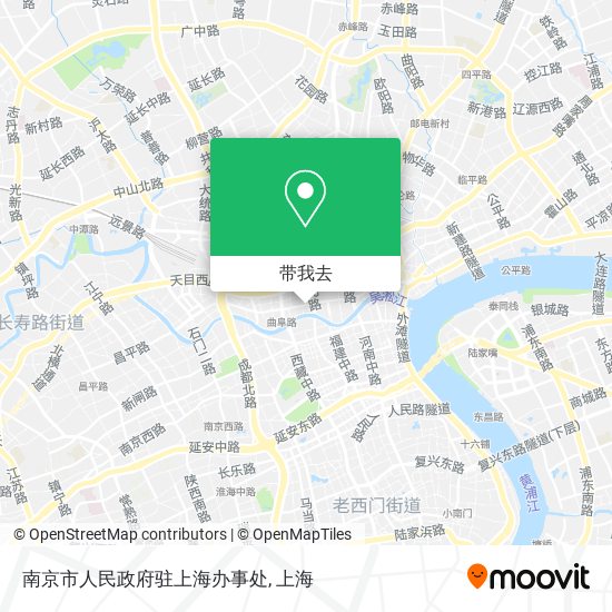 南京市人民政府驻上海办事处地图