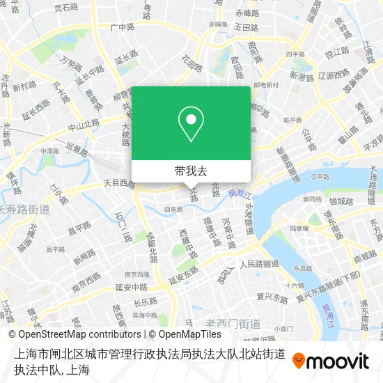 上海市闸北区城市管理行政执法局执法大队北站街道执法中队地图