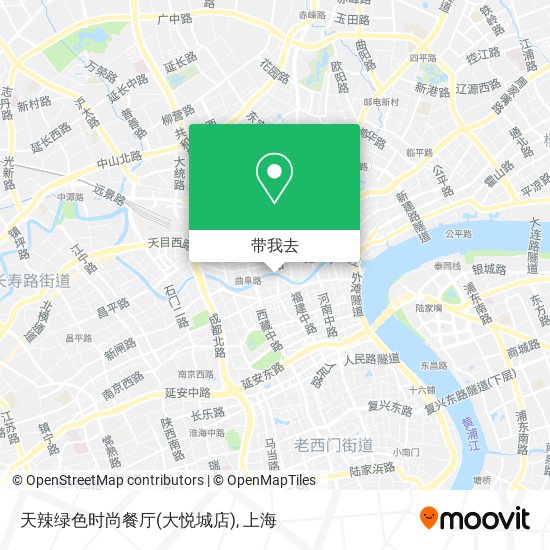 天辣绿色时尚餐厅(大悦城店)地图