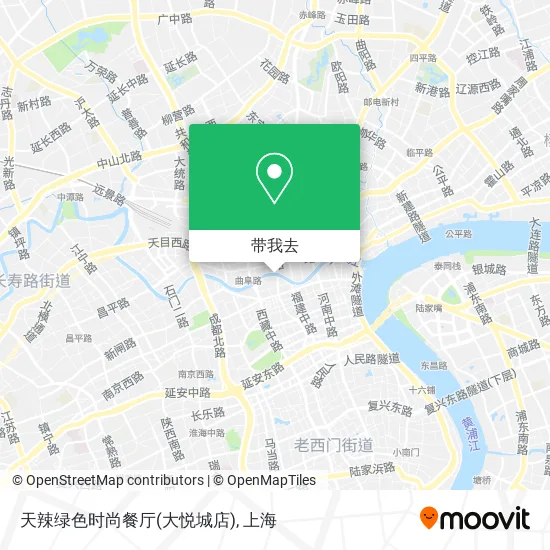 天辣绿色时尚餐厅(大悦城店)地图