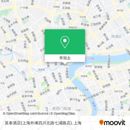 莫泰酒店(上海外滩四川北路七浦路店)地图