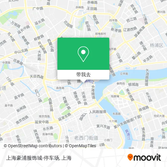 上海豪浦服饰城-停车场地图