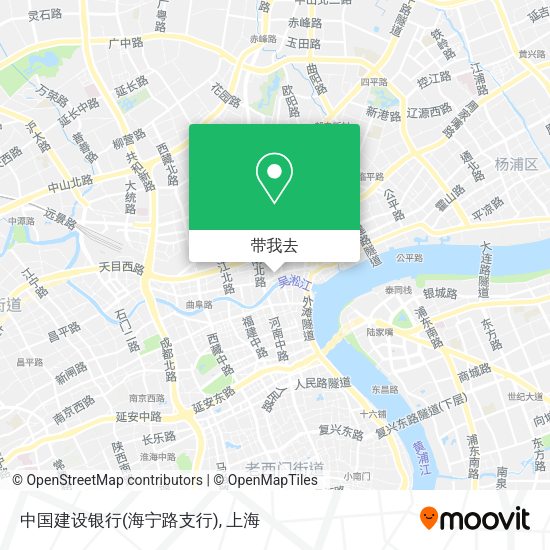 中国建设银行(海宁路支行)地图