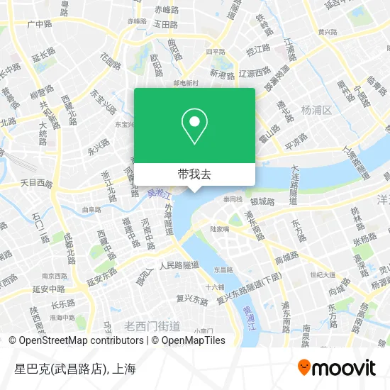 星巴克(武昌路店)地图