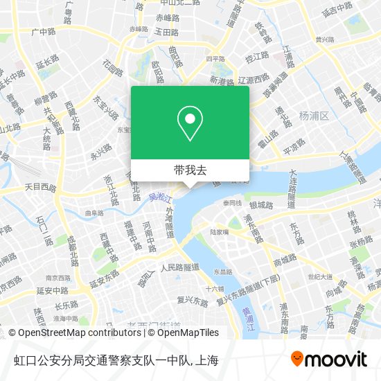 虹口公安分局交通警察支队一中队地图