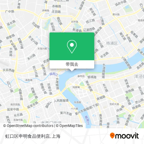 虹口区申明食品便利店地图