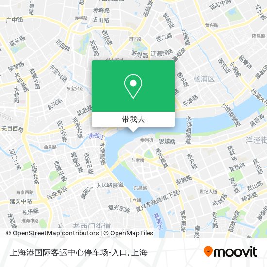 上海港国际客运中心停车场-入口地图