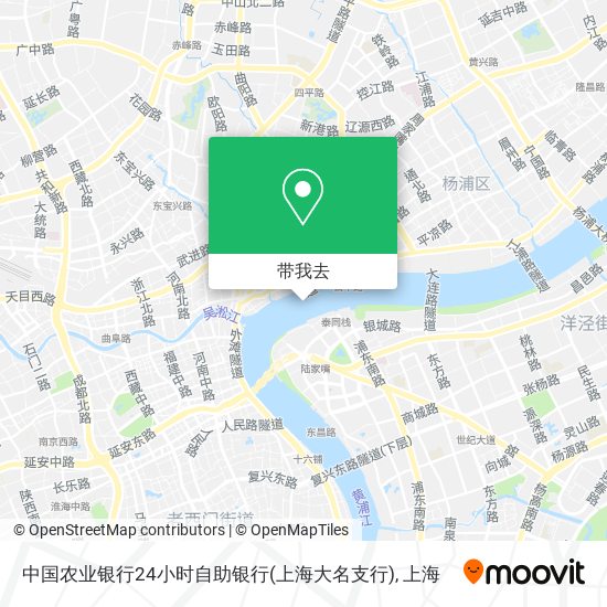 中国农业银行24小时自助银行(上海大名支行)地图