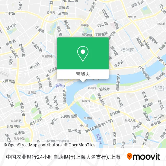 中国农业银行24小时自助银行(上海大名支行)地图