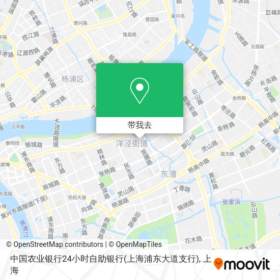 中国农业银行24小时自助银行(上海浦东大道支行)地图