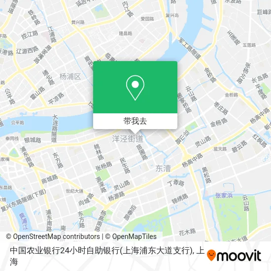 中国农业银行24小时自助银行(上海浦东大道支行)地图