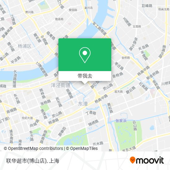 联华超市(博山店)地图