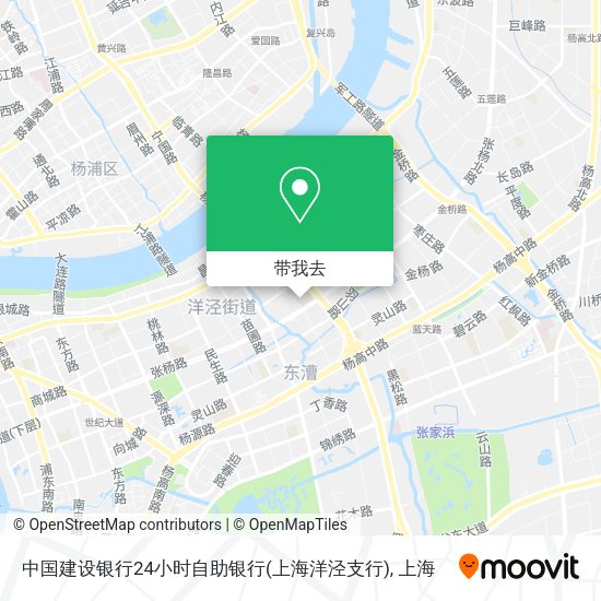 中国建设银行24小时自助银行(上海洋泾支行)地图