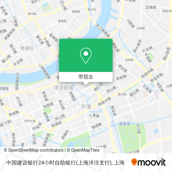 中国建设银行24小时自助银行(上海洋泾支行)地图