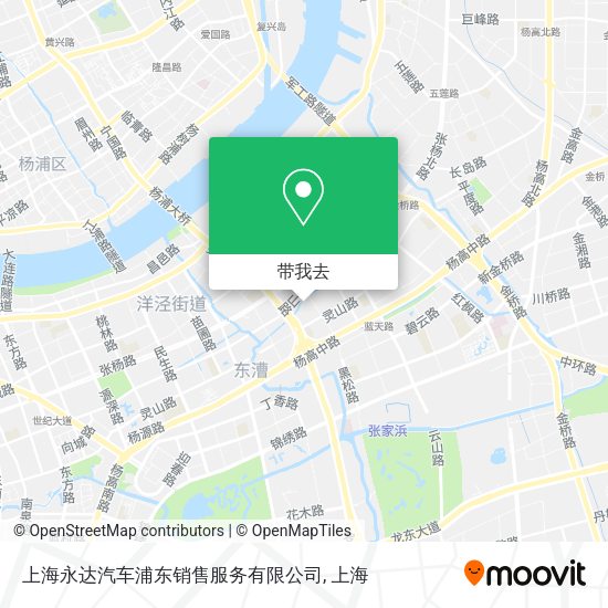 上海永达汽车浦东销售服务有限公司地图
