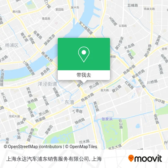 上海永达汽车浦东销售服务有限公司地图