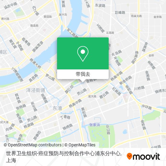 世界卫生组织-癌症预防与控制合作中心浦东分中心地图