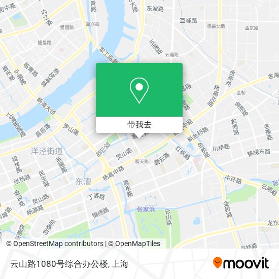 云山路1080号综合办公楼地图