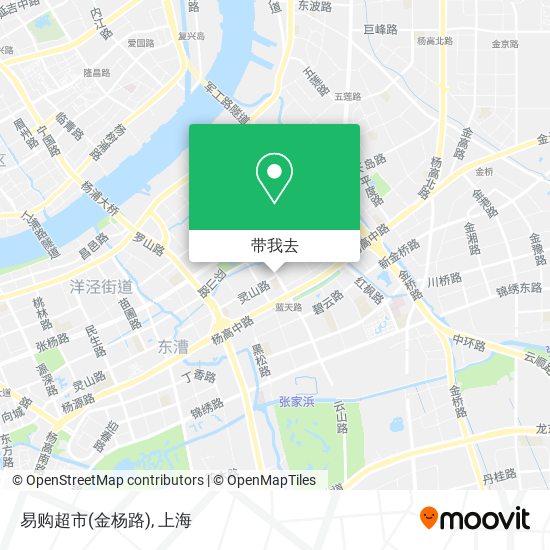 易购超市(金杨路)地图