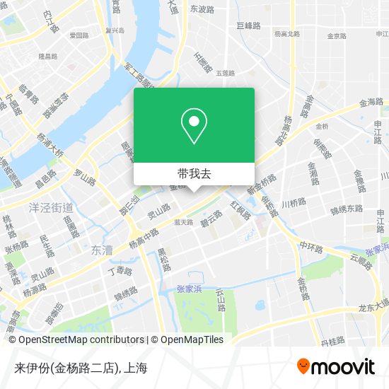 来伊份(金杨路二店)地图