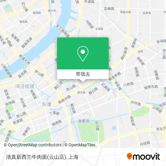 清真新西兰牛肉面(云山店)地图