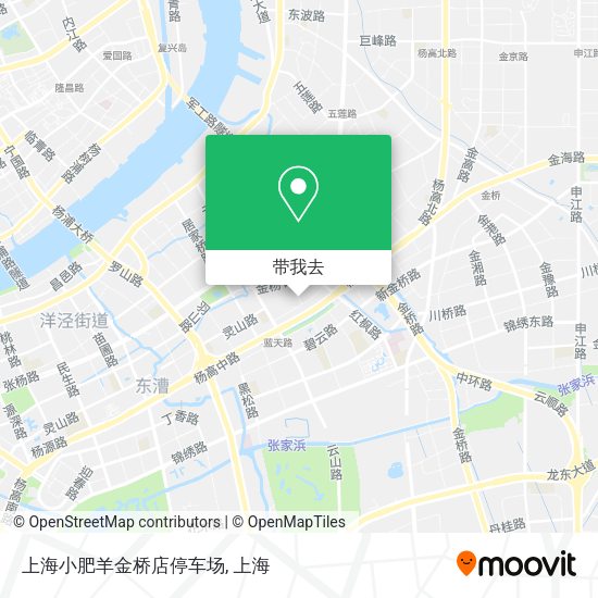 上海小肥羊金桥店停车场地图