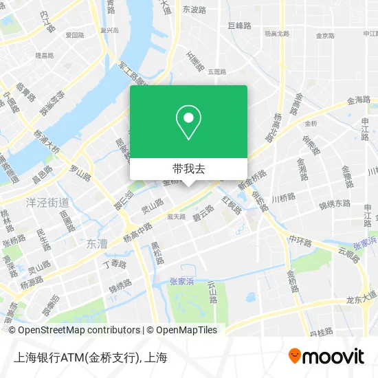 上海银行ATM(金桥支行)地图