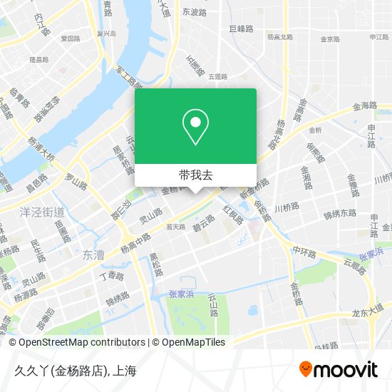 久久丫(金杨路店)地图